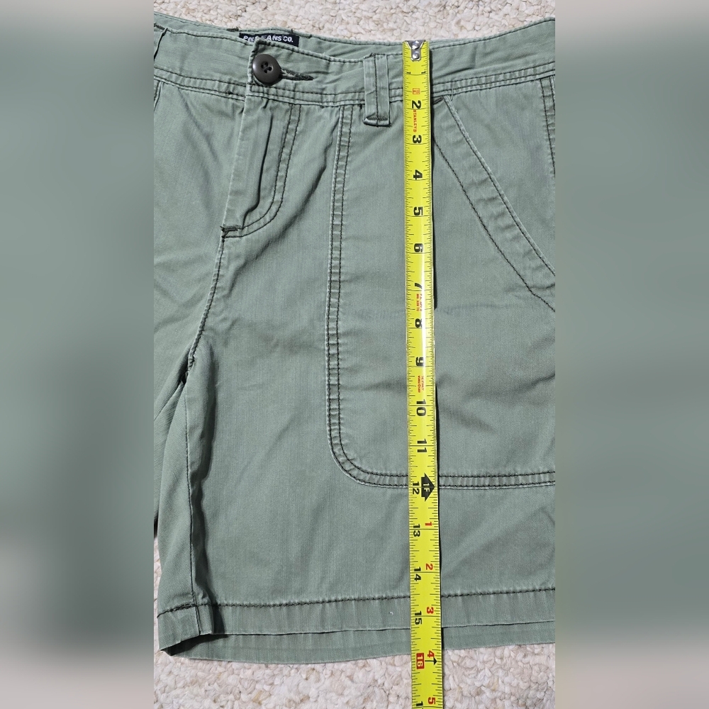 Polo Jeans Ralph Lauren Army Green Hampton Roll Up Shorts Field Pant Size 8 - Picture 2 of 8